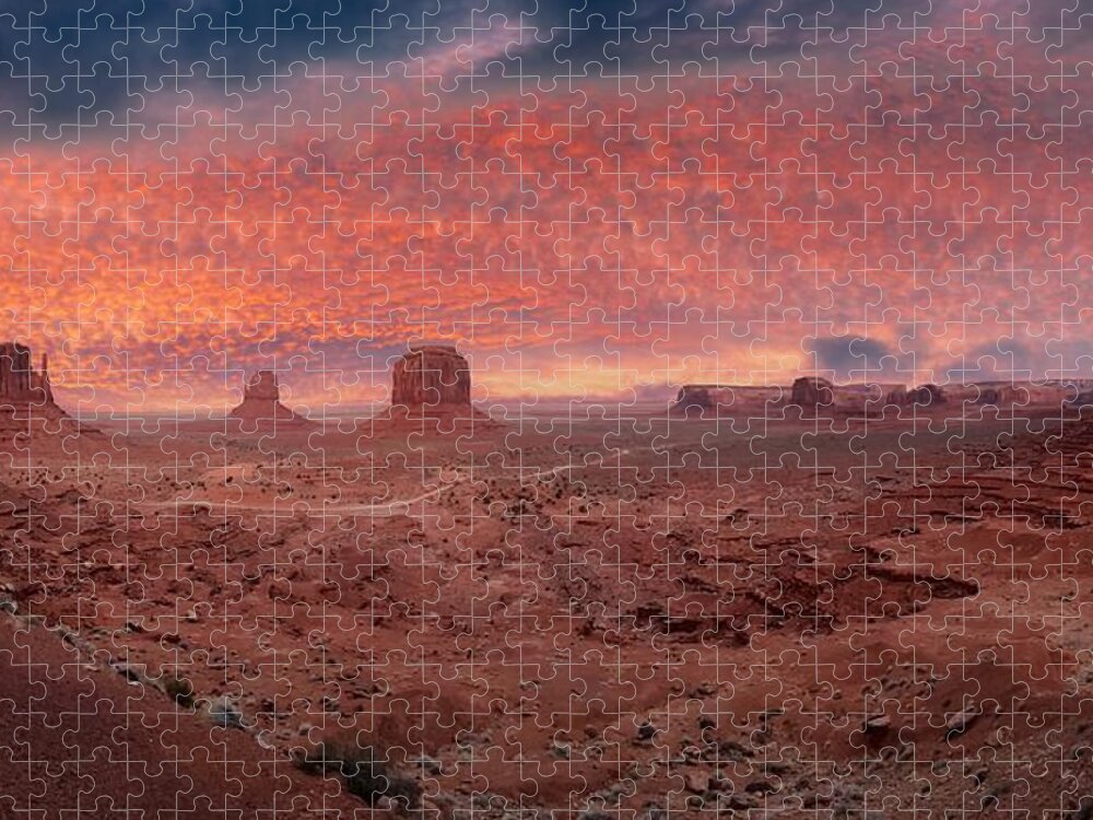 Monument Valley Jigsaw Puzzle featuring the photograph Natural Forces by Carolyn Mickulas