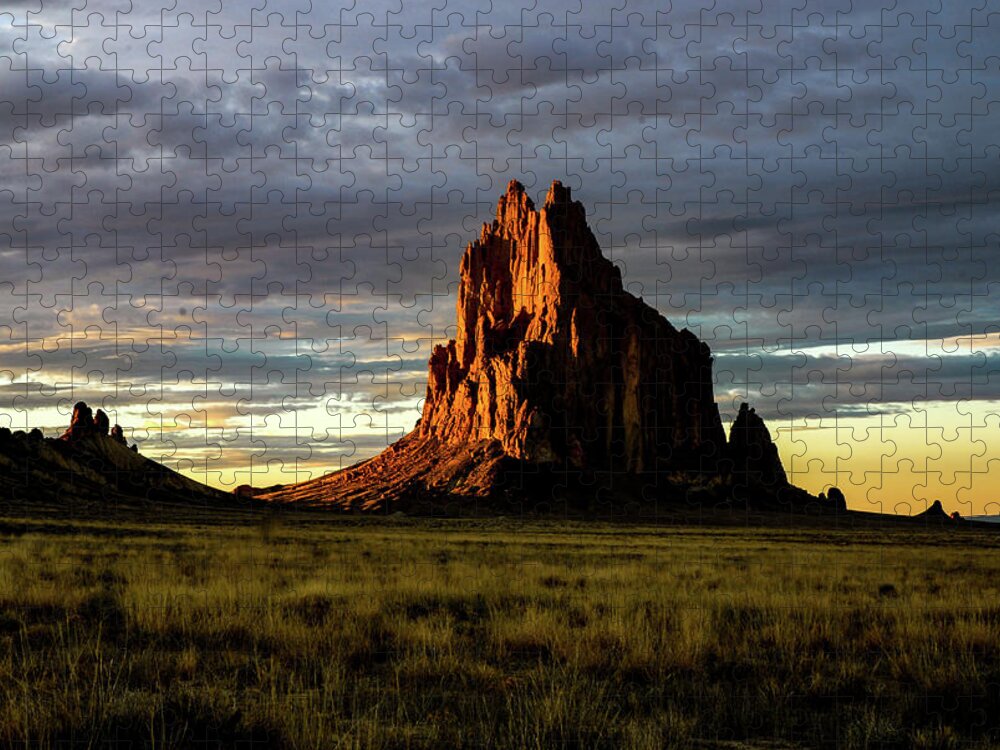 Navajo Jigsaw Puzzle featuring the photograph Navajo Nation - Ship Rock, New Mexico by Earth And Spirit