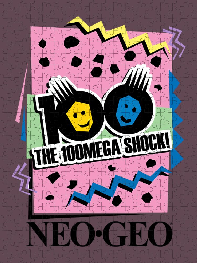 Neo Geo 100mega Shock  Best Unisex Customize T Shirt Gift Idea For Men T Shirt Jigsaw Puzzle featuring the digital art Neo Geo 100mega Shock  Best Unisex Customize T Shirt Gift Idea for Men T Shirt by Joshua Isom