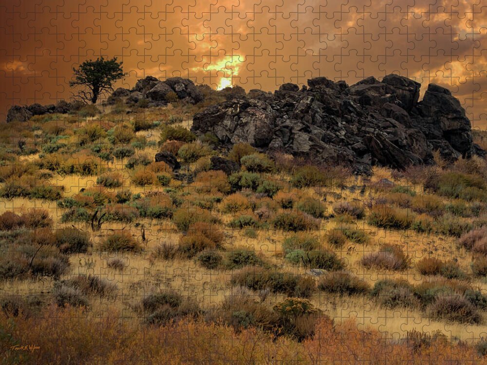 Landscape Jigsaw Puzzle featuring the photograph Nevada Sunrise by Frank Wilson