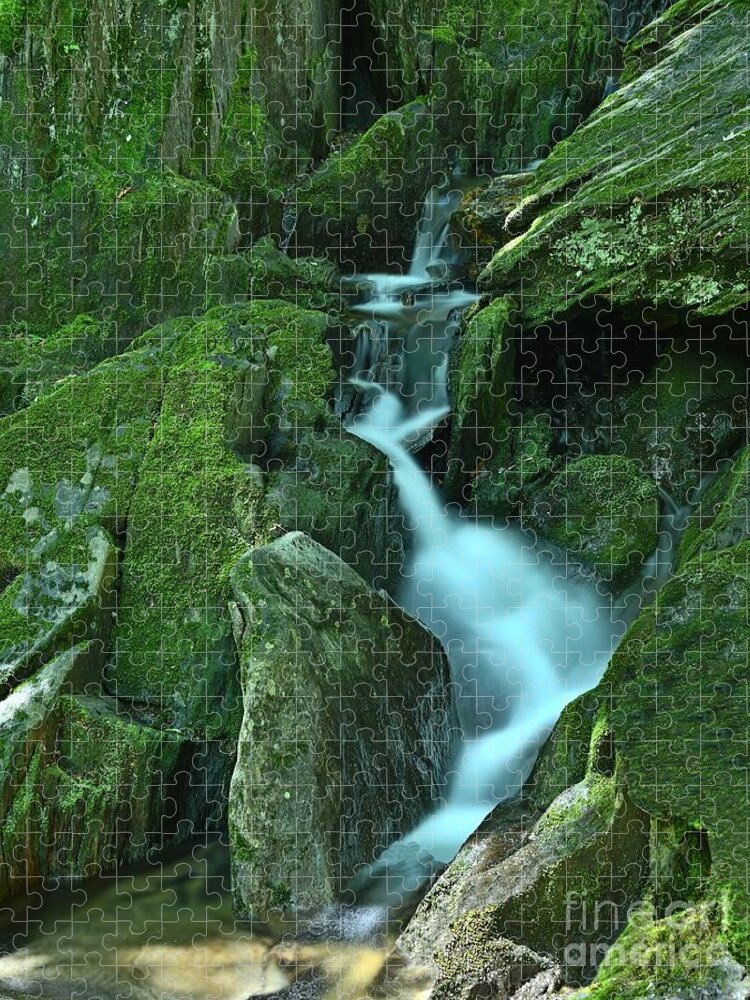 Waterfalls Jigsaw Puzzle featuring the photograph New Hampshire Waterfalls by Steve Brown