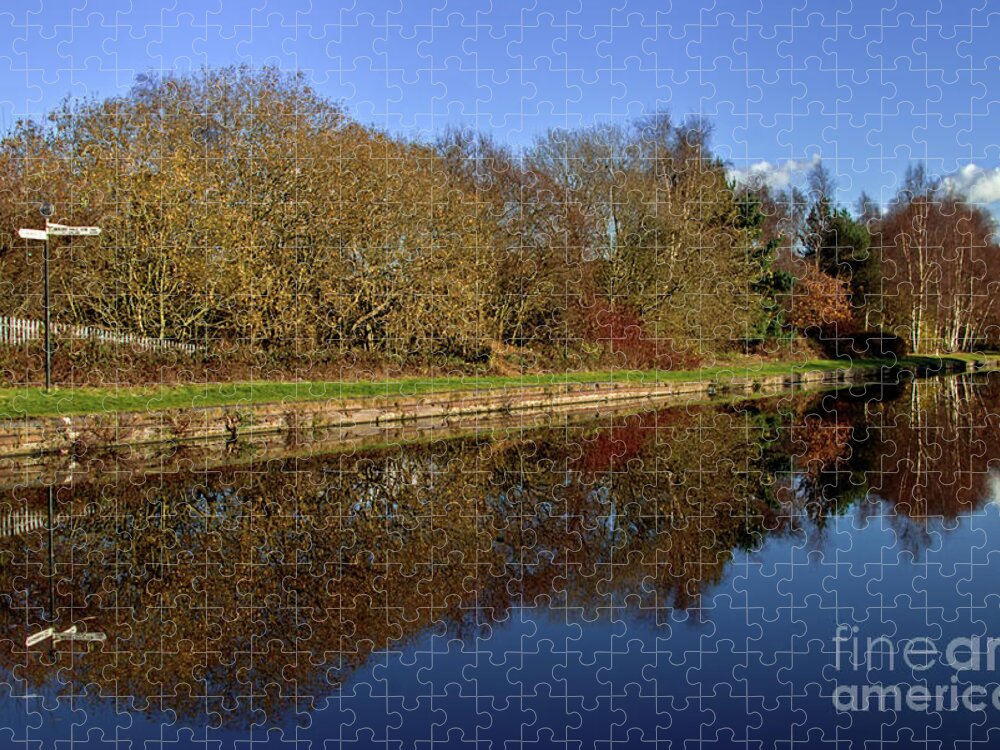 Nature Jigsaw Puzzle featuring the photograph New mainline canal by Baggieoldboy