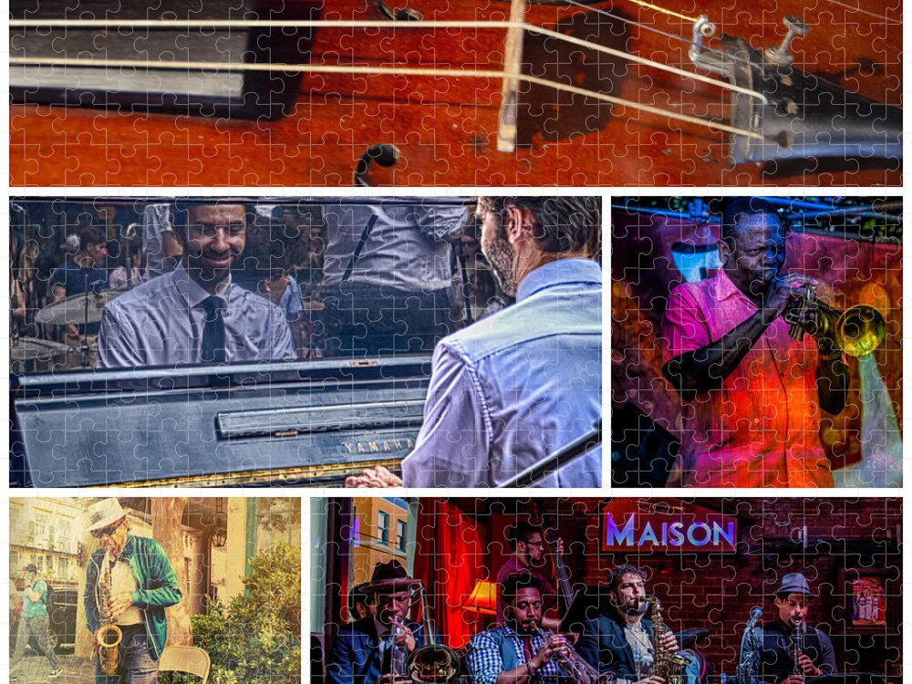 Music Jigsaw Puzzle featuring the photograph New Orleans Music Scene by Jim Cook