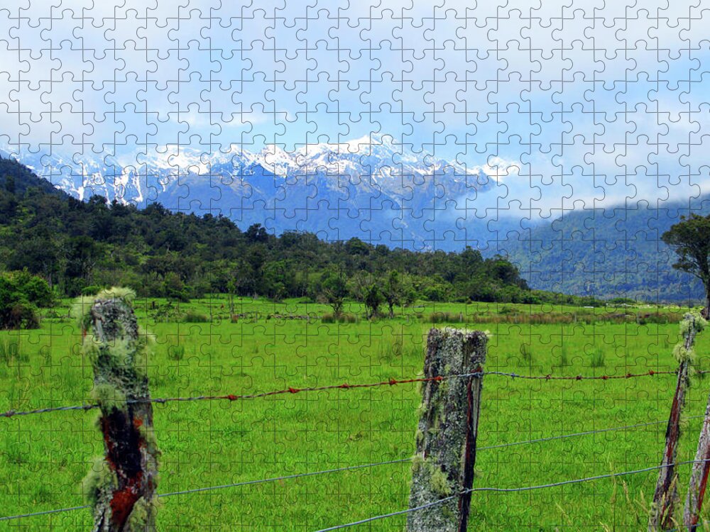 Mountains Jigsaw Puzzle featuring the photograph New Zealand Mountains by Rick Wilking