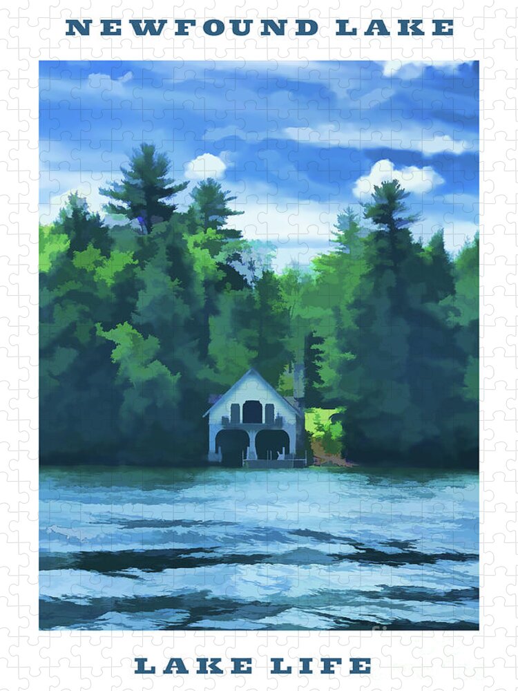 Newfound Lake Jigsaw Puzzle featuring the photograph Newfound Lake - Lake Life by Xine Segalas