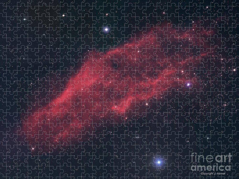 Nebula Jigsaw Puzzle featuring the photograph NGC 1499, the California Nebula by James Hervat