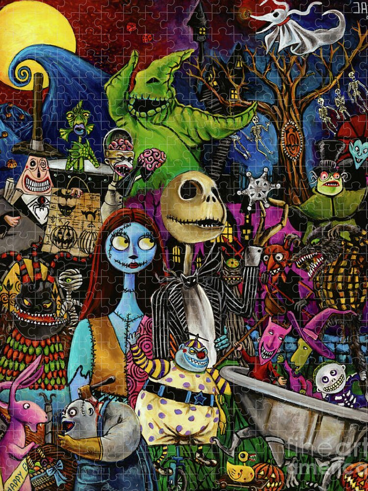 The nightmare before Christmas puzzle completed! Happy Early Halloween! 
