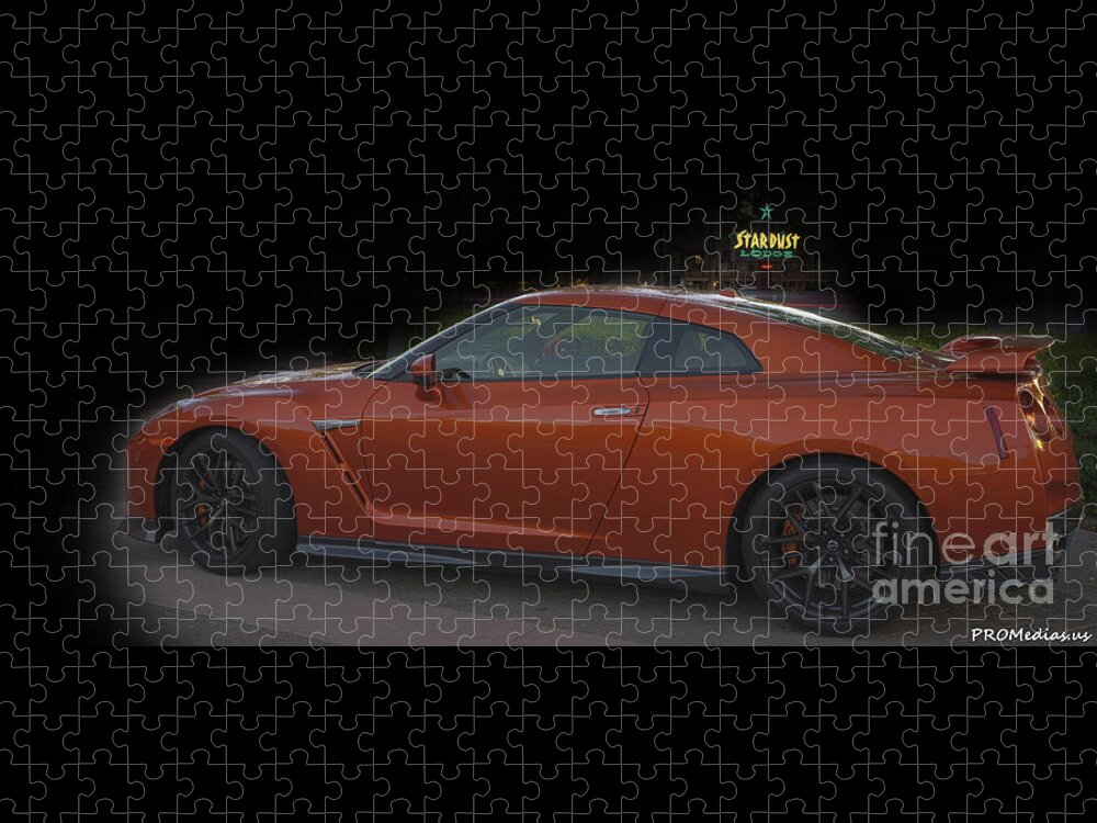 South Lake Tahoe Jigsaw Puzzle featuring the photograph Nissan G T- R by PROMedias US