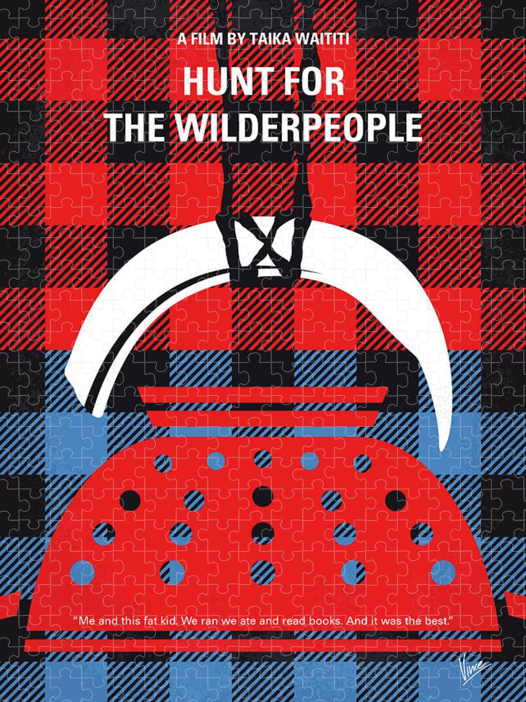 Hunt Puzzle featuring the digital art No1193 My Hunt For The Wilderpeople minimal movie poster by Chungkong Art