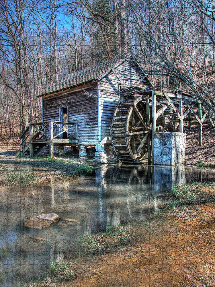 Mill Jigsaw Puzzle featuring the photograph Rice Grist Mill by Randall Dill