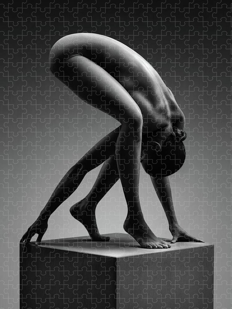 Nude woman fine art 17 Jigsaw Puzzle by Johan Swanepoel - Pixels