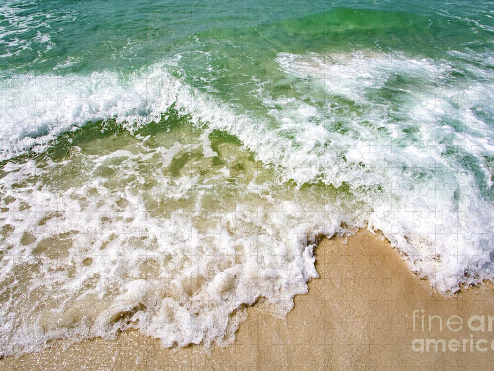 Beach Jigsaw Puzzle featuring the photograph Ocean Waves by Beachtown Views