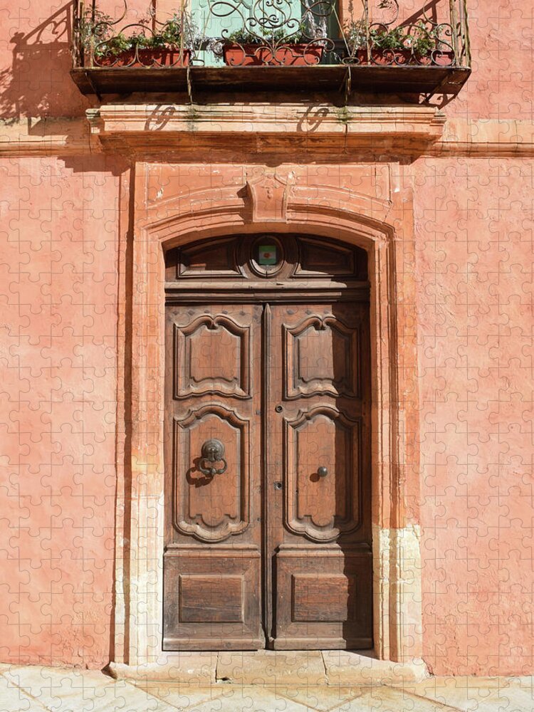 Old Door Jigsaw Puzzle featuring the photograph Old Wood Door Photo 103 by Lucie Dumas