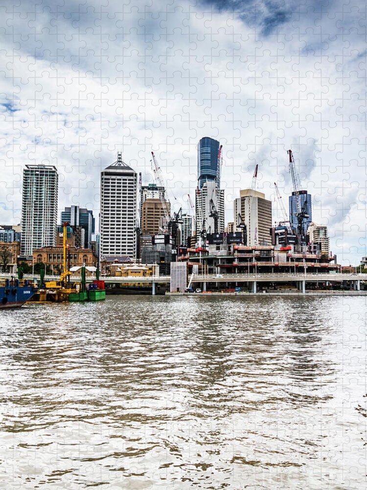 River Jigsaw Puzzle featuring the photograph On building by Jorgo Photography