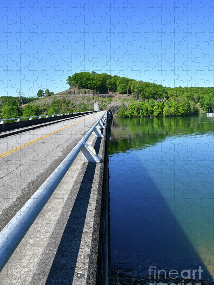 Norris Dam Jigsaw Puzzle featuring the photograph On The Road 16 by Phil Perkins