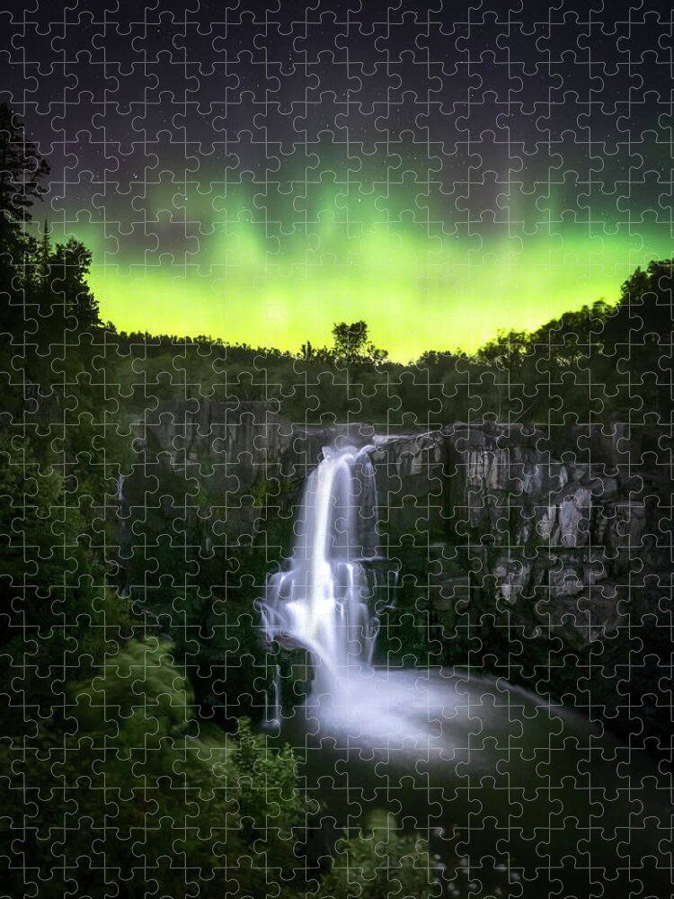 Lake Superior Jigsaw Puzzle featuring the photograph On top of the world by Andy Kunz