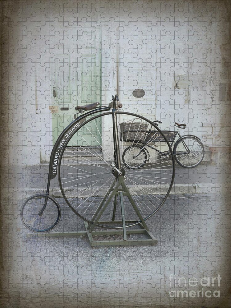The First High Bicycle Or Jigsaw Puzzle featuring the photograph On Your Bike by Elaine Teague