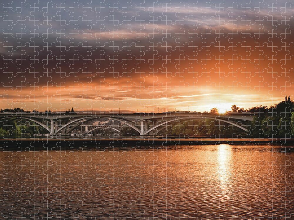 Sunrise Jigsaw Puzzle featuring the photograph Orange Delight by Gary Geddes