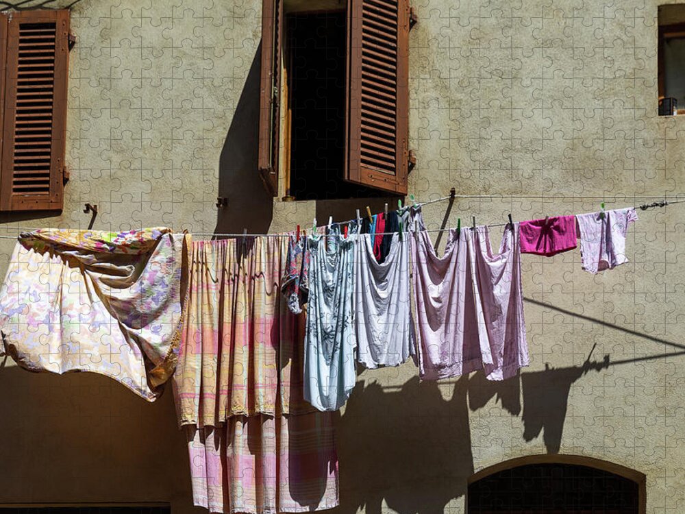 Laundry Jigsaw Puzzle featuring the photograph Out to Dry by Denise Kopko