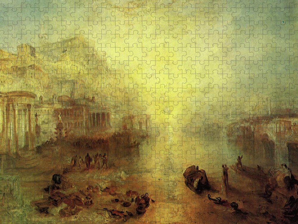 Ovid Jigsaw Puzzle featuring the painting Ovid Banished from Rome by Joseph Mallord William Turner