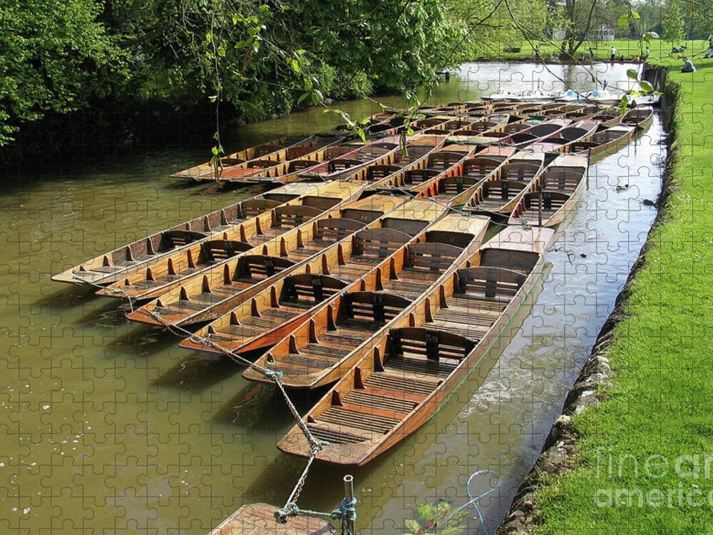 Oxford Jigsaw Puzzle featuring the photograph Oxford Boats by Marilyn Cornwell