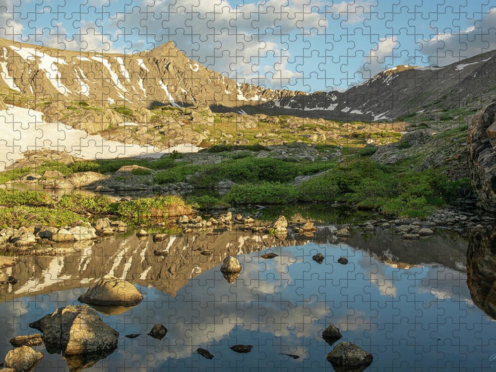 Breckenridge Jigsaw Puzzle featuring the photograph Pacific Peak Reflection 2 by Aaron Spong