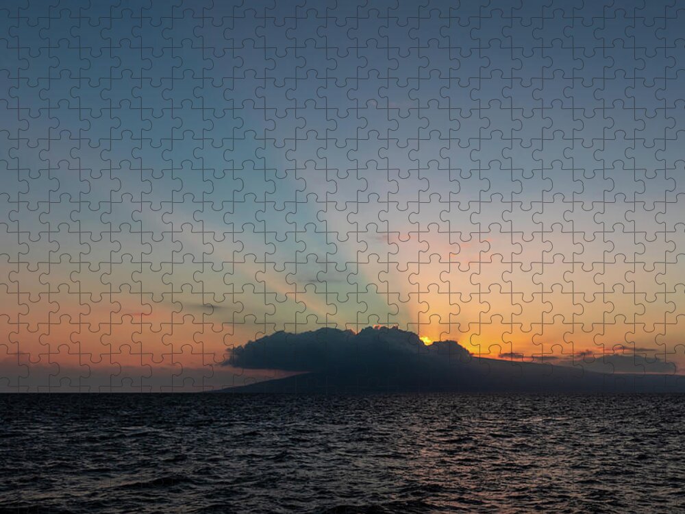 Sunset Jigsaw Puzzle featuring the photograph Pacific Sunset by Craig A Walker
