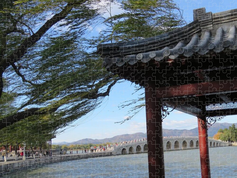 China Jigsaw Puzzle featuring the photograph Breezy by Kerry Obrist