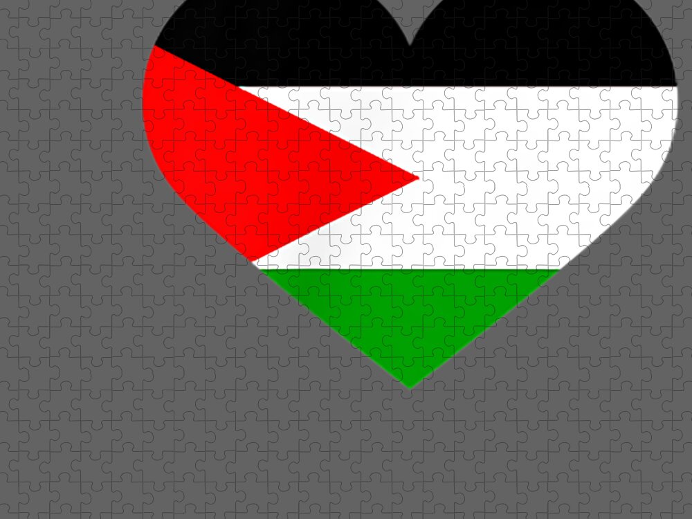 Palestine Flag I Love Palestine Digital Art by Witold Aleya - Pixels