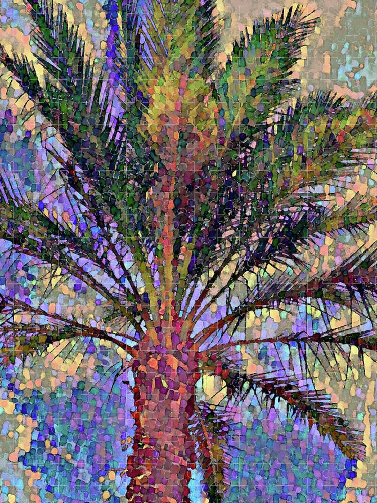 Palm Jigsaw Puzzle featuring the digital art Palm 902 by Corinne Carroll