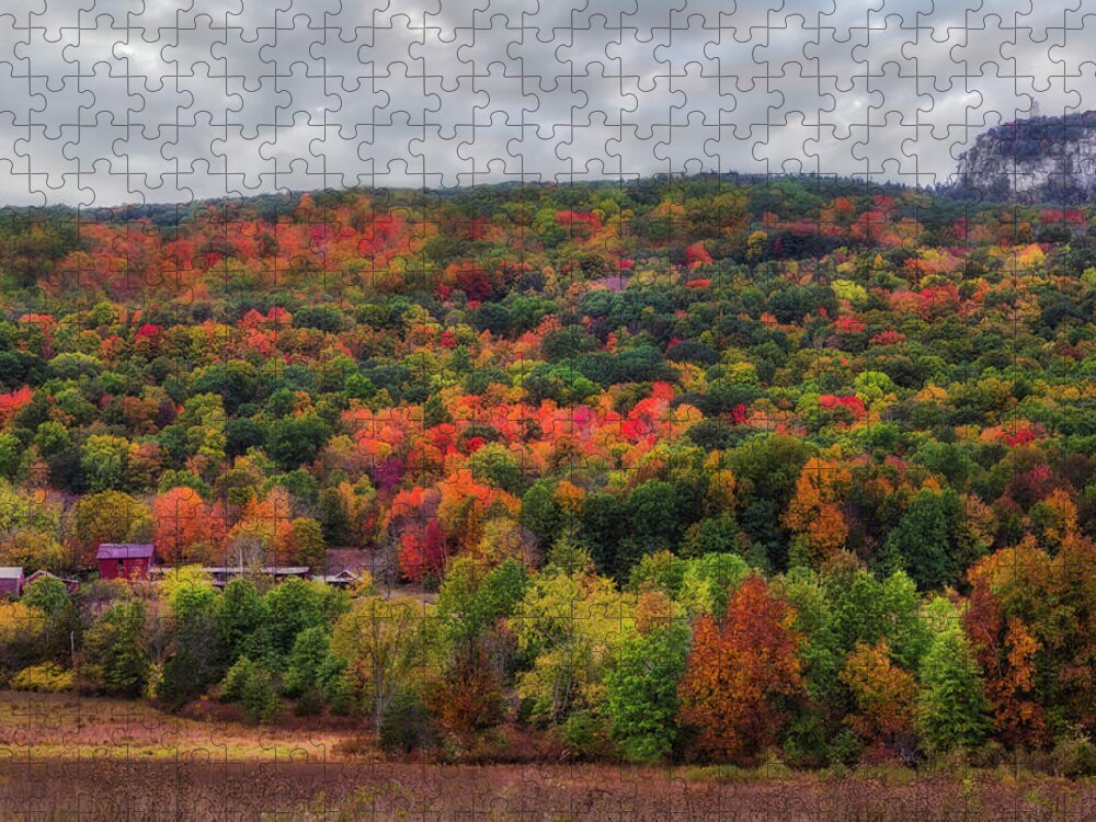 Hudson Valley Jigsaw Puzzle featuring the photograph Paltz Point Shawangunk Mountains by Susan Candelario