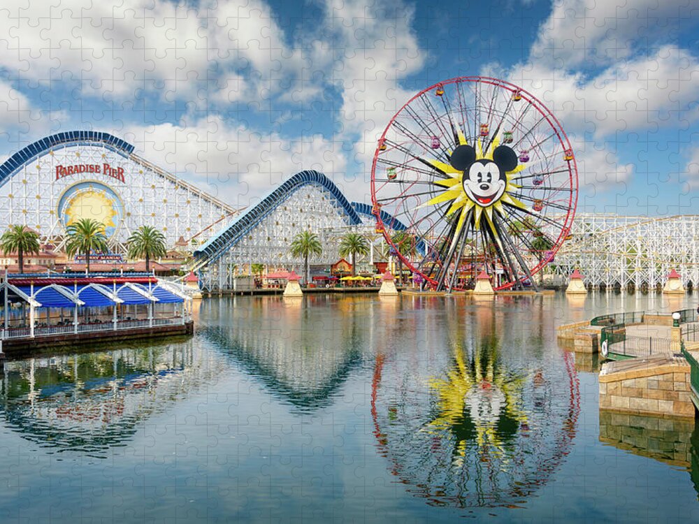 Paradise Jigsaw Puzzle featuring the photograph Paradise Pier by Ricky Barnard