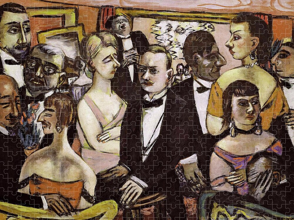 Droop tag på sightseeing jord Paris Society, 1931 Puzzle for Sale by Max Beckmann