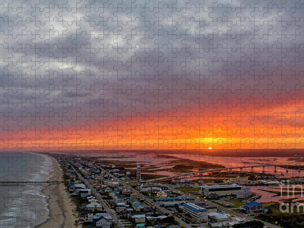 Sunset Jigsaw Puzzle featuring the photograph Partly Sunny by DJA Images