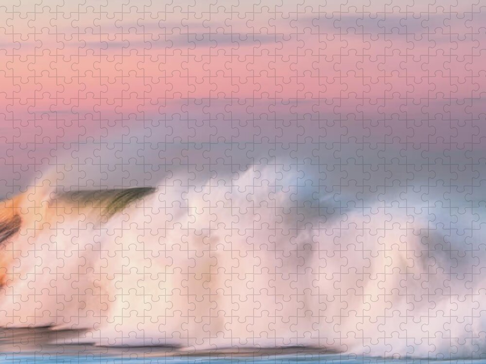 Pastel Surf Jigsaw Puzzle featuring the photograph Pastel Surf by Michael Hubley
