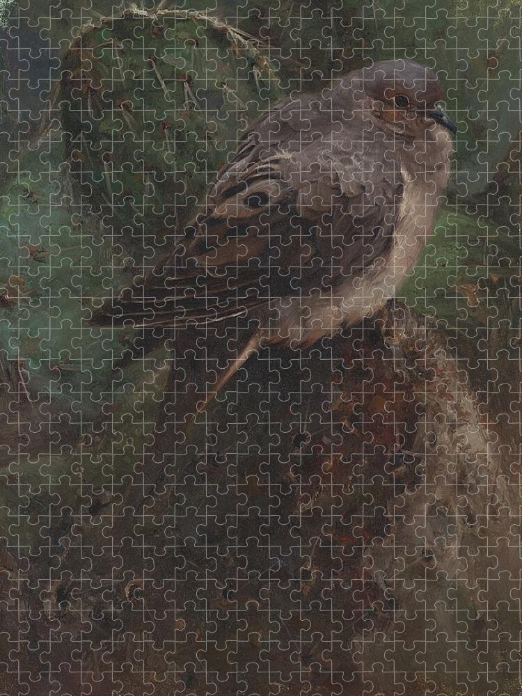 Dove Jigsaw Puzzle featuring the painting Peace I Leave With You by Greg Beecham