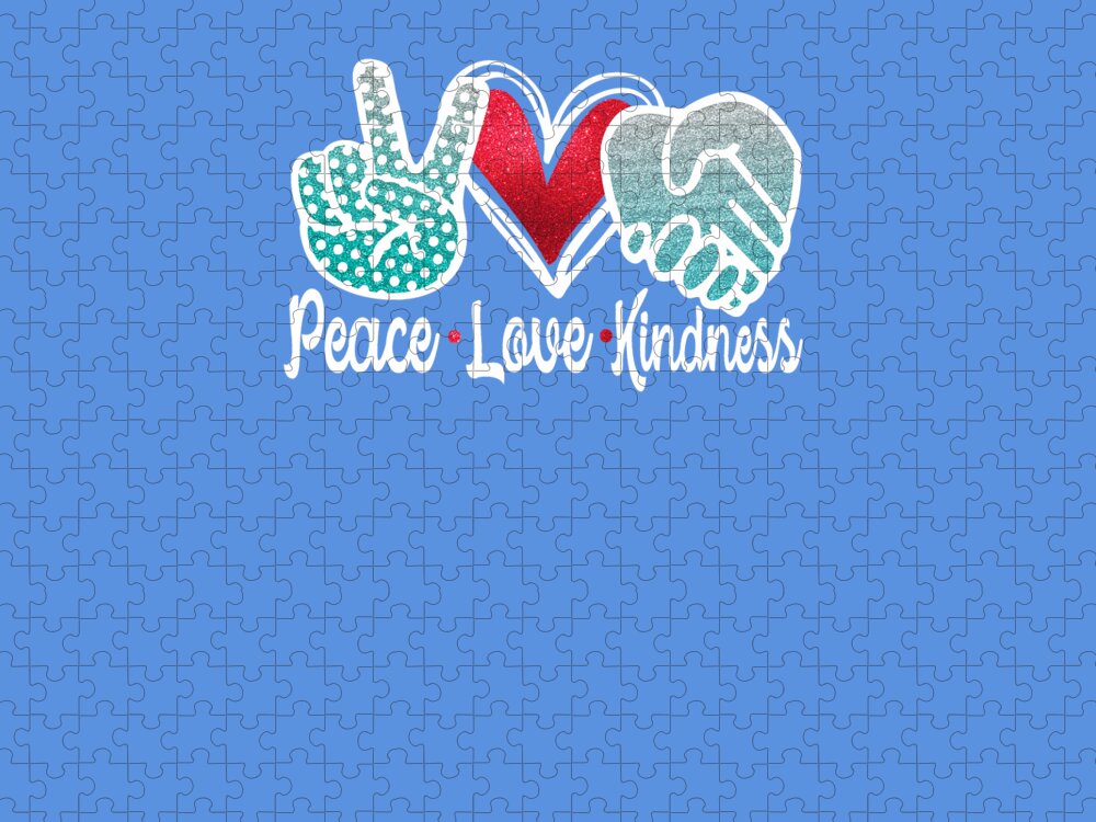 Peace Love Kindness Puzzle for Sale by Stacy McCafferty