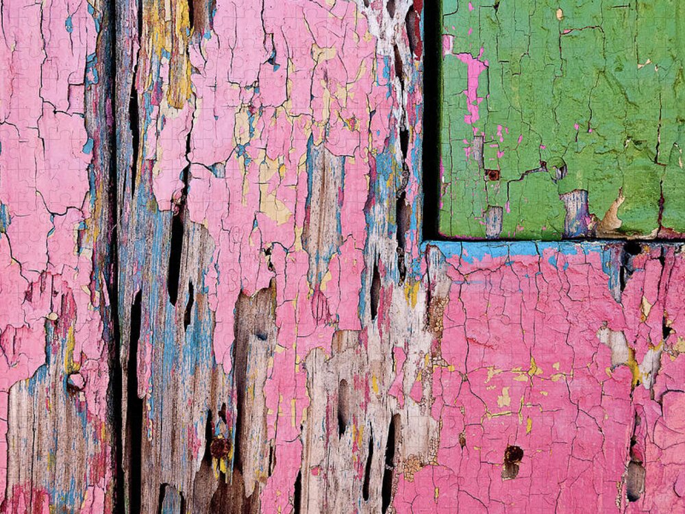 Peeling Paint Cozumel Mexico Jigsaw Puzzle featuring the photograph Peeling Paint in Cozumel, Mexico by David Morehead