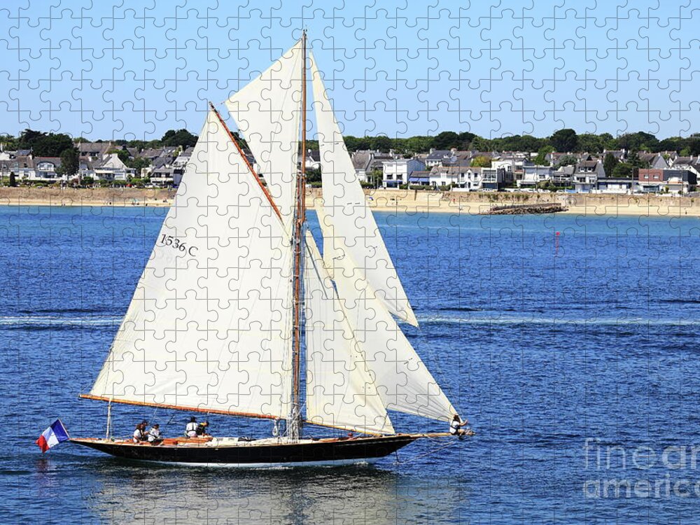 Éric Jigsaw Puzzle featuring the photograph Pen Duick 1898 by Frederic Bourrigaud