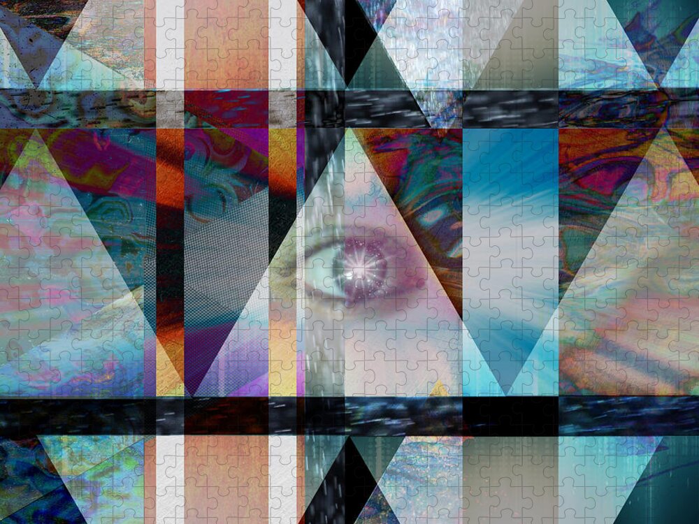 Perception Jigsaw Puzzle featuring the mixed media Perception by Diamante Lavendar