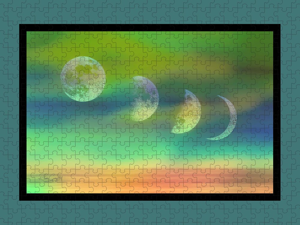 Moon Jigsaw Puzzle featuring the photograph Phases by Rene Crystal
