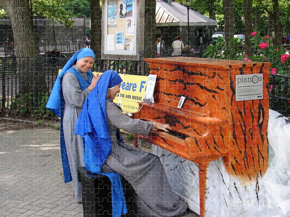 Piano Jigsaw Puzzle featuring the photograph Piano Nuns by Cole Thompson