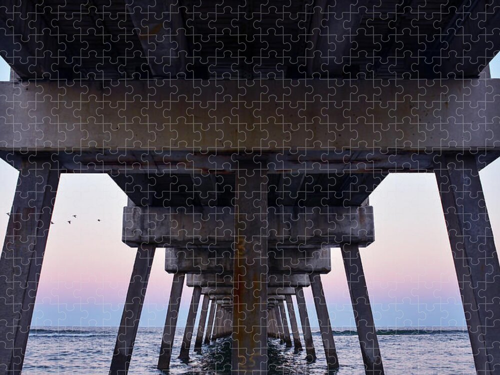 Juno Pier Jigsaw Puzzle featuring the photograph Pierhenge by Laura Fasulo