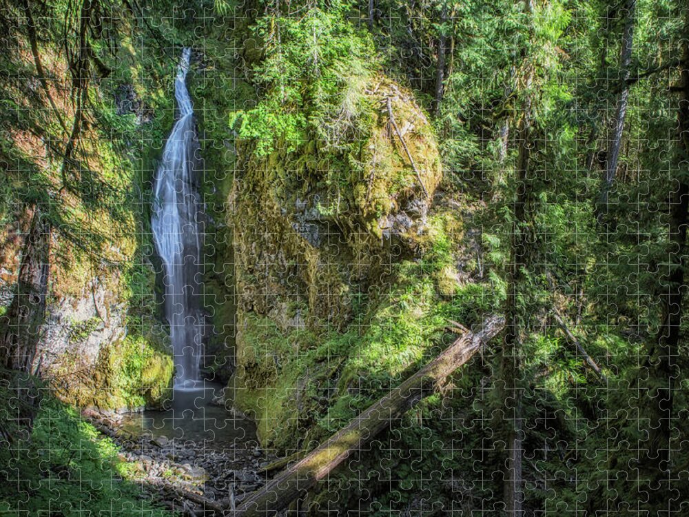 Pinard Falls Jigsaw Puzzle featuring the photograph Pinard Falls by Belinda Greb