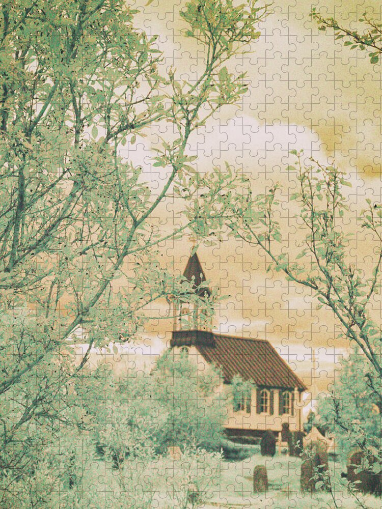 Pingvellir Jigsaw Puzzle featuring the photograph Pingvellir Church by Jim Cook