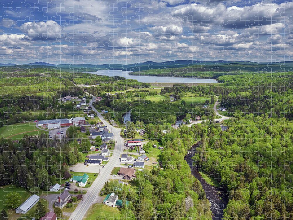 Pittsburg Jigsaw Puzzle featuring the photograph Pittsburg Village, NH by John Rowe
