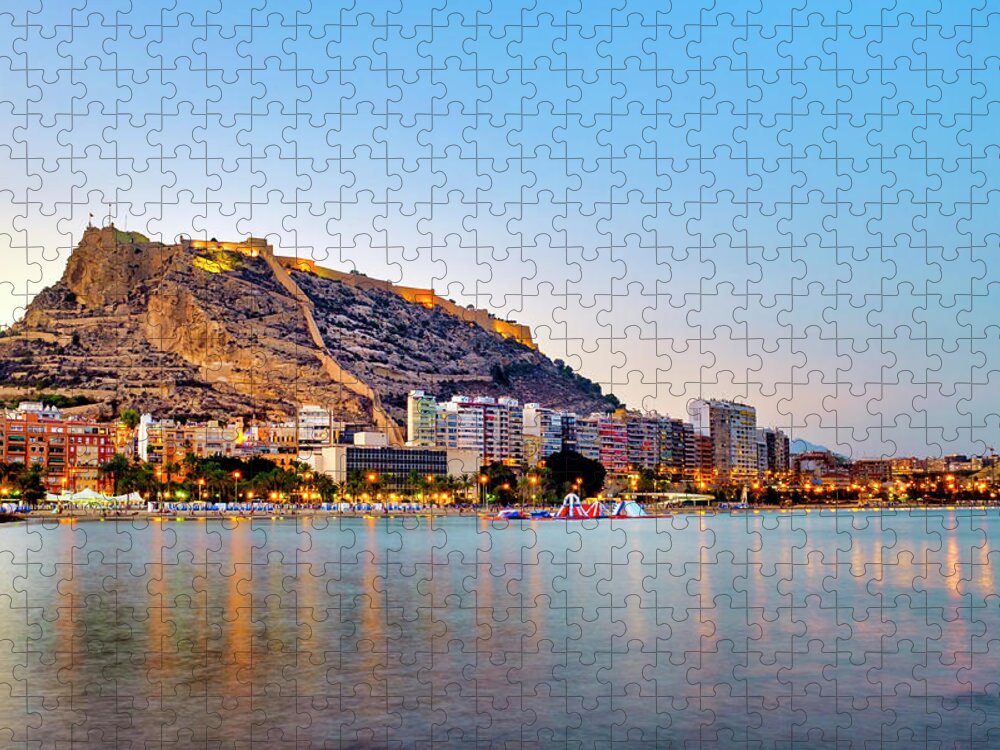 Alicante Jigsaw Puzzle featuring the photograph Playa del Postiguet by Fabrizio Troiani