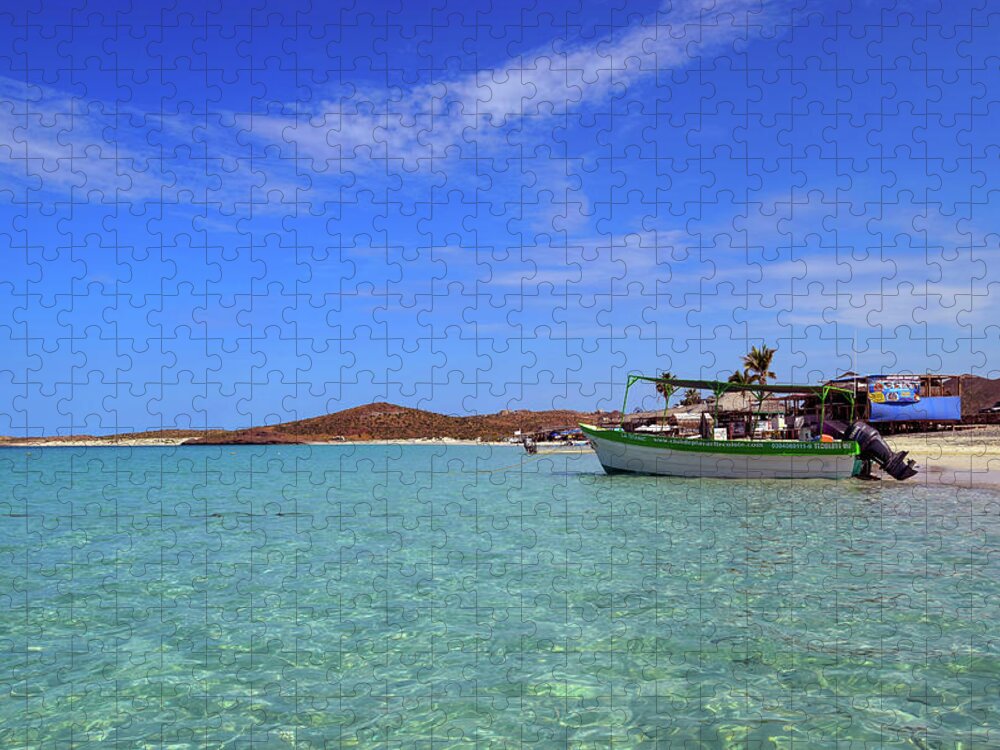 Playa Tecolote Jigsaw Puzzle featuring the photograph Playa Tecolote by William Scott Koenig