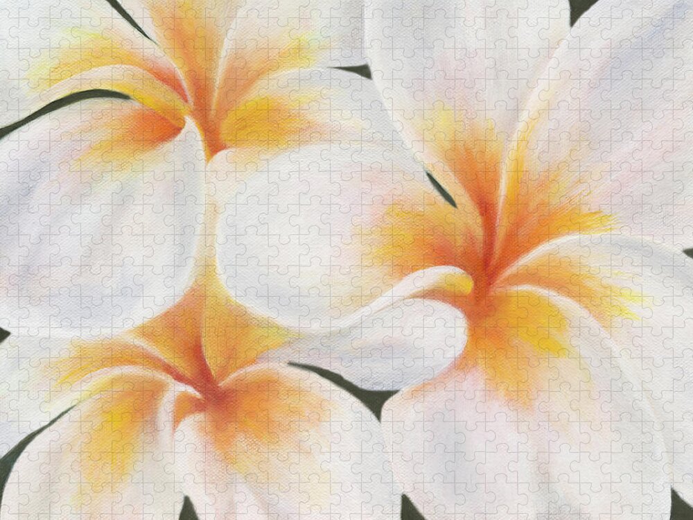 Art Jigsaw Puzzle featuring the painting Plumeria by Tammy Pool