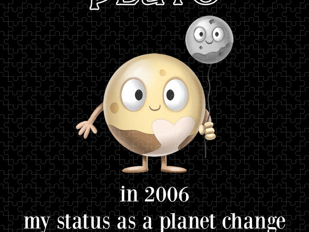 Pluto funny cartoon planet, solar system,astronomy Jigsaw Puzzle by Berka  Abdelhak - Pixels